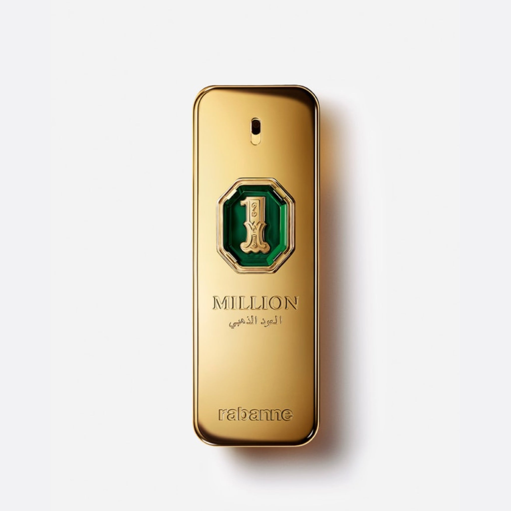 Bottle of 1 Million Golden Oud by Paco Rabanne – men’s perfume with oud, cardamom, and amber notes
