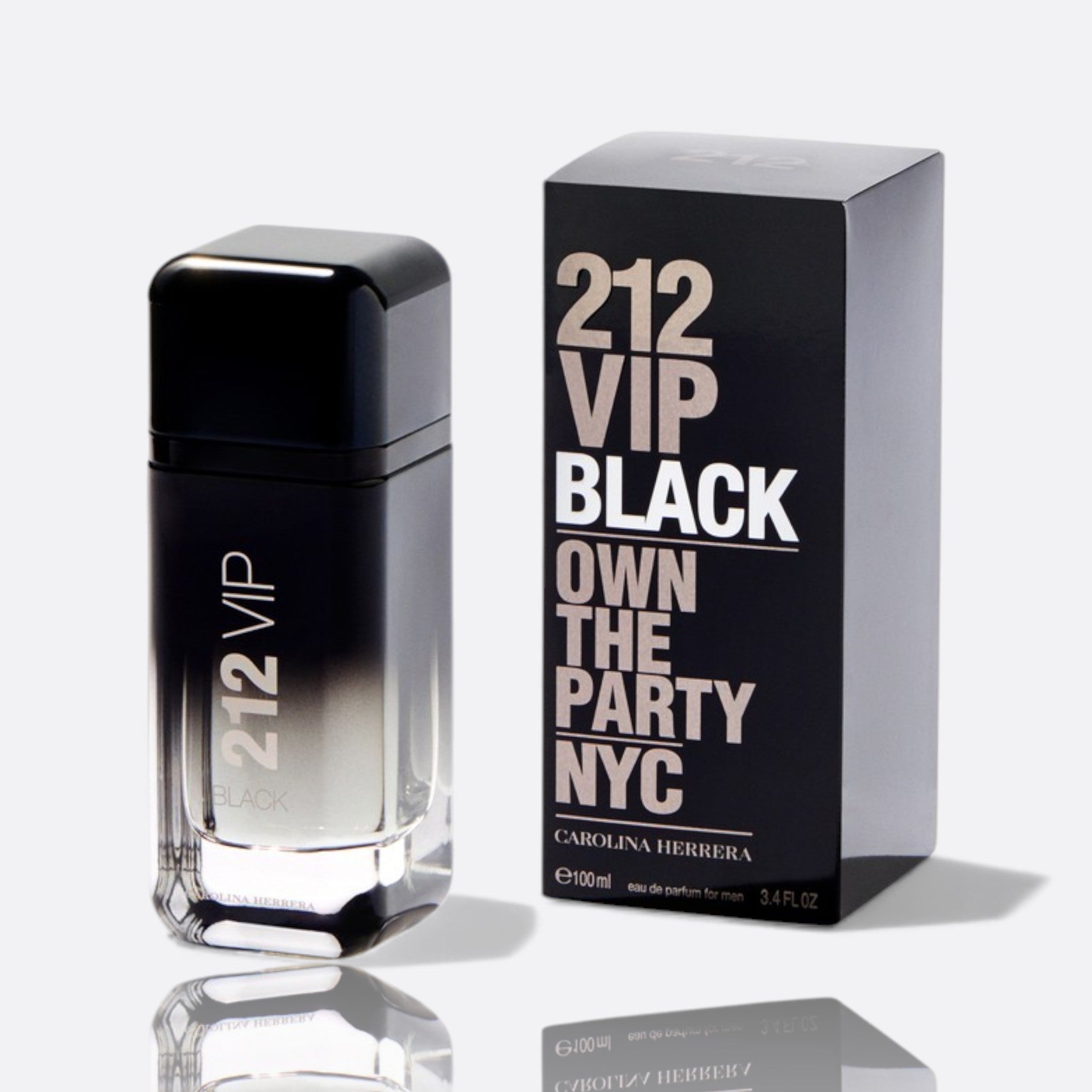 212 VIP Black Eau de Parfum bottle – elegant men’s fragrance with spicy and warm notes