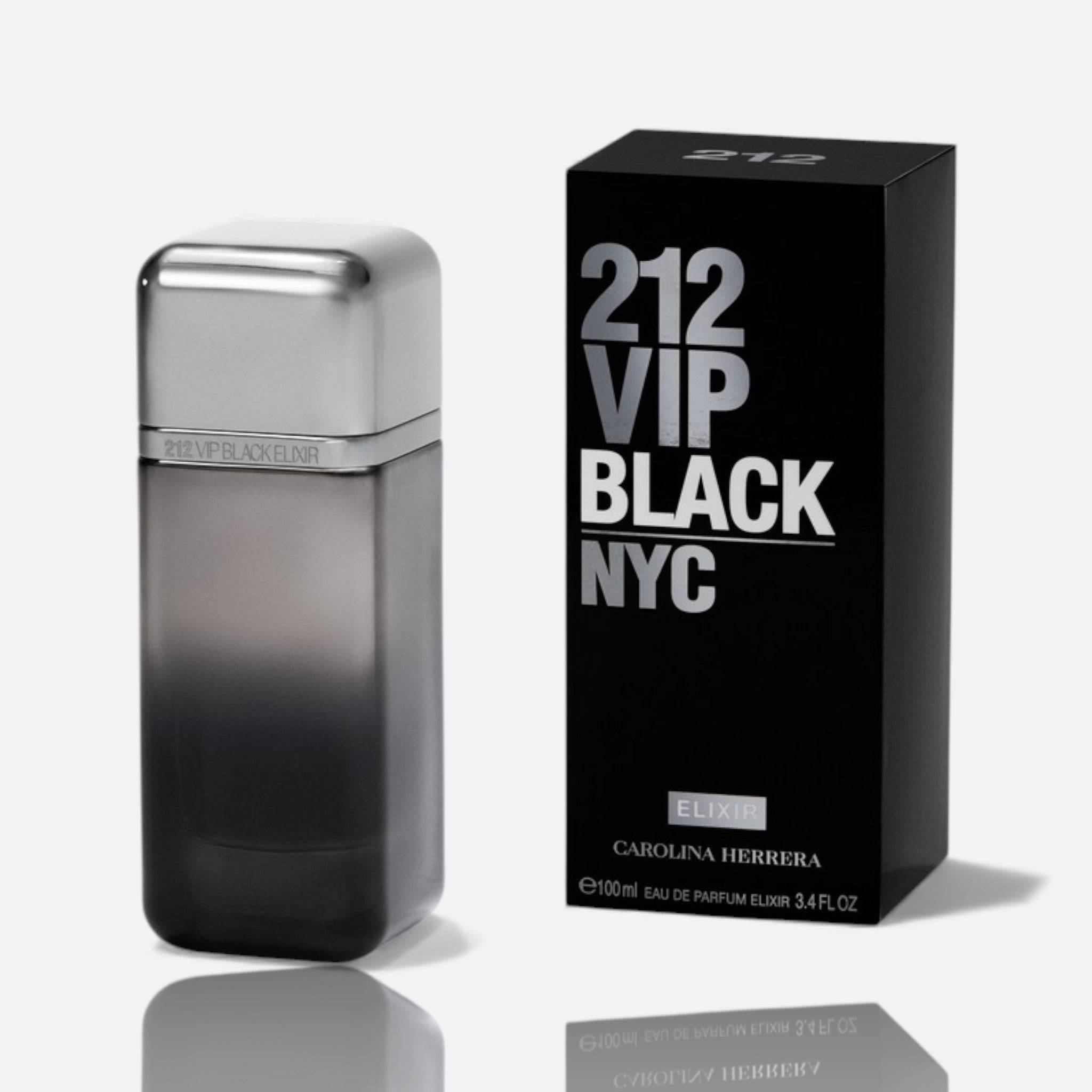 212 VIP Black Elixir Eau de Parfum bottle – luxury men’s fragrance with spicy and warm notes