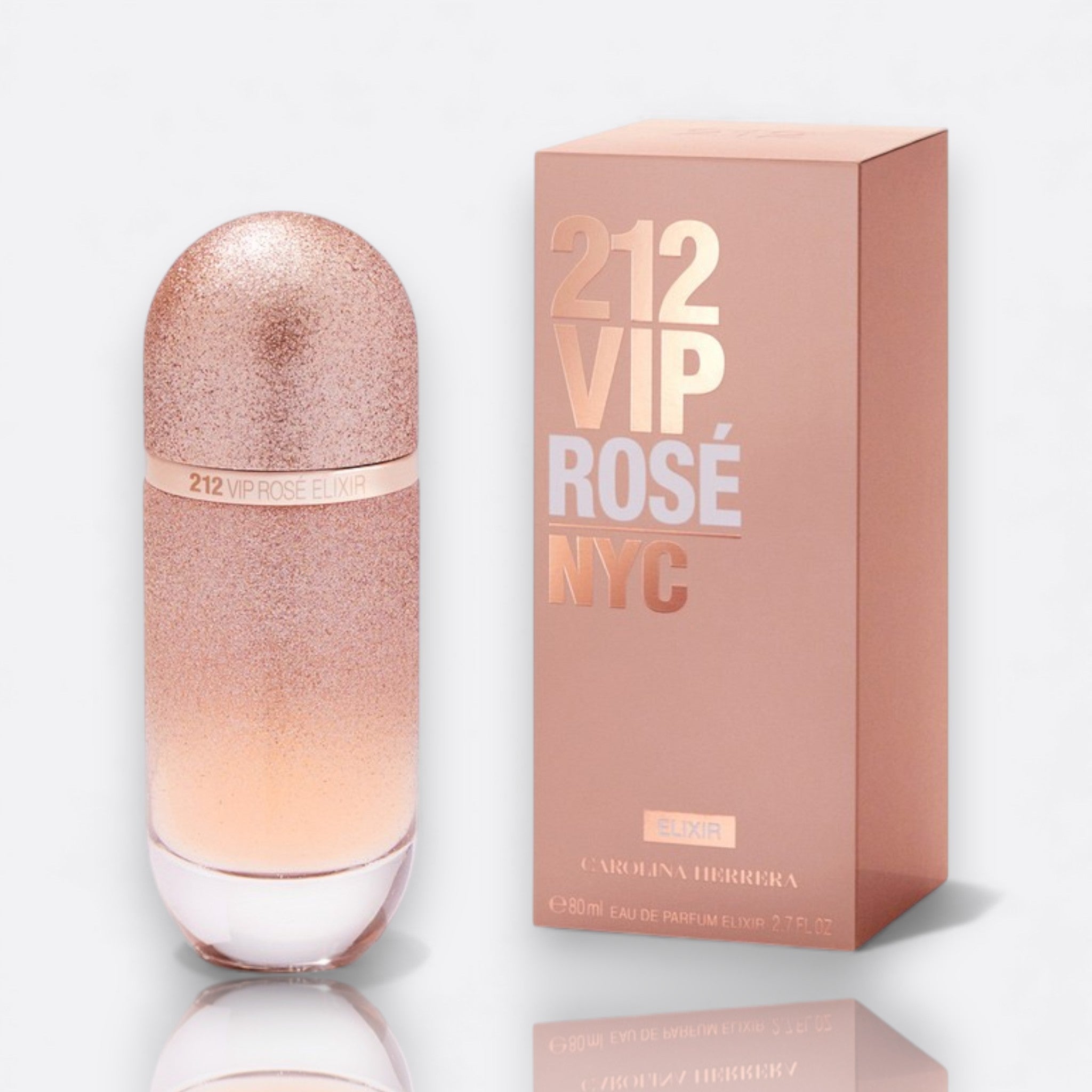 212 VIP Rosé Elixir Eau de Parfum bottle – luxurious women’s fragrance with floral and sweet notes