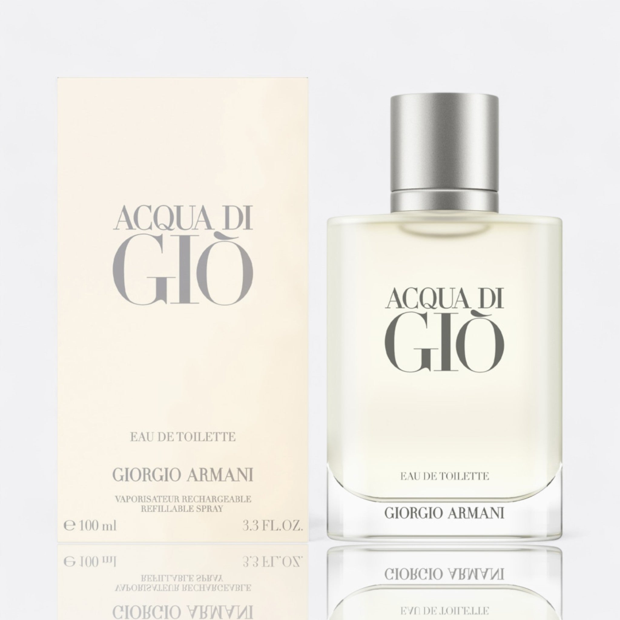 Giorgio Armani Acqua di Giò Eau de Toilette for men – marine notes bergamot neroli cedarwood musk fresh classic fragrance bottle 100 ml