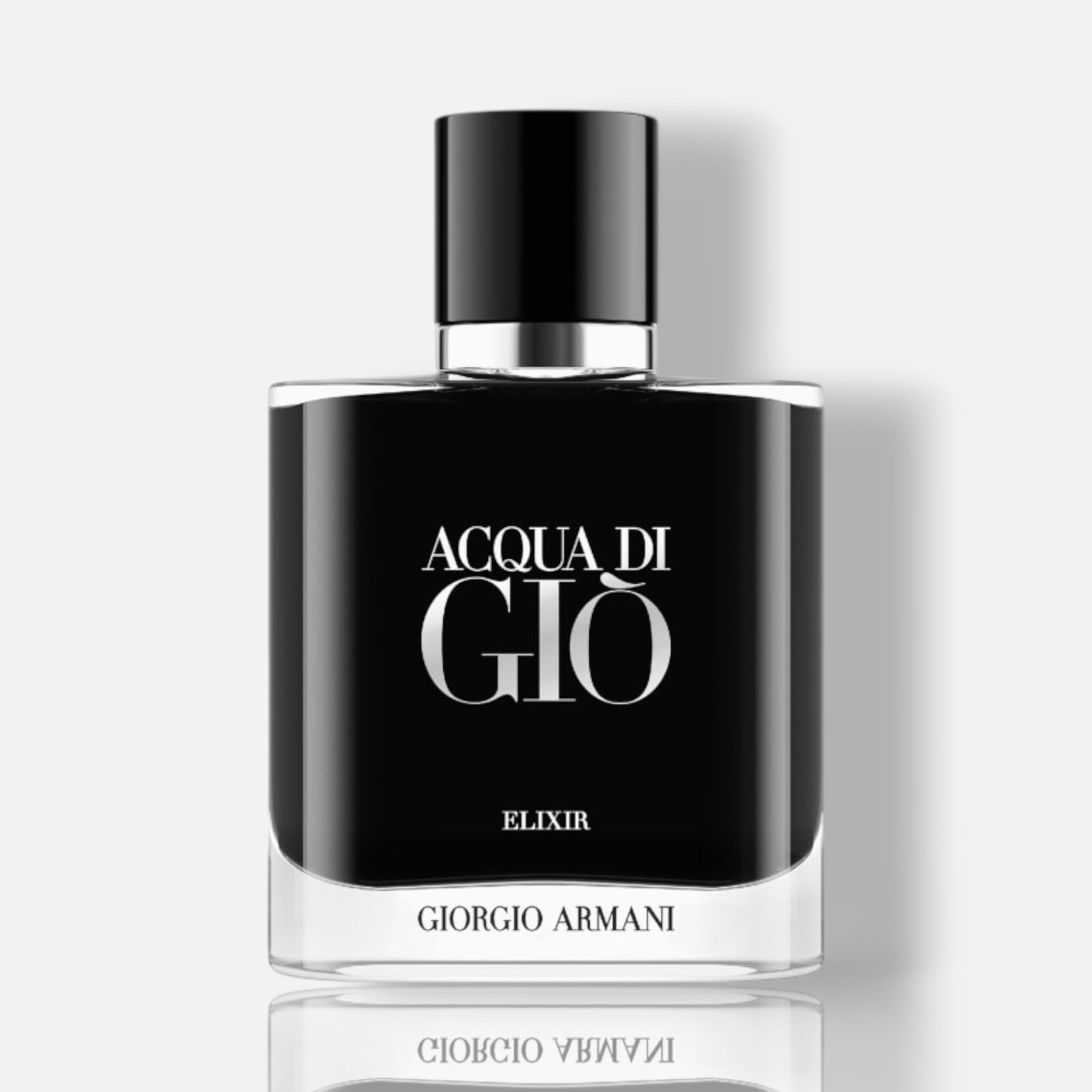 Giorgio Armani Acqua di Giò Elixir Eau de Parfum for men – bergamot green mandarin violet leaf leather patchouli deep woody aquatic fragrance bottle