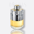 Azzaro Wanted Eau de Toilette for men silver and yellow barrel fragrance bottle