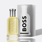 BOSS Bottled Eau de Toilette fragrance bottle - a fresh and timeless men's scent.
