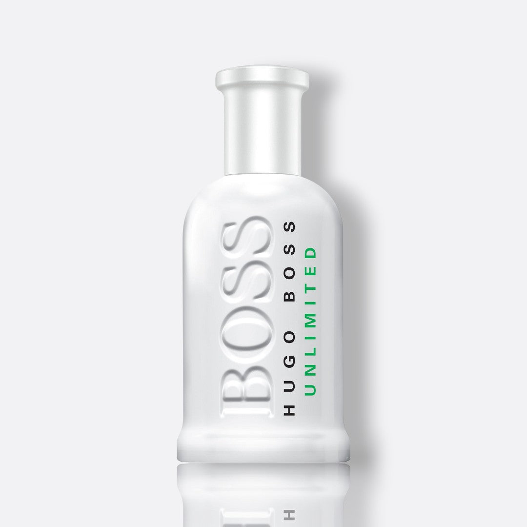BOSS Bottled Unlimited fragrance bottle - a fresh and energetic men's perfume.
