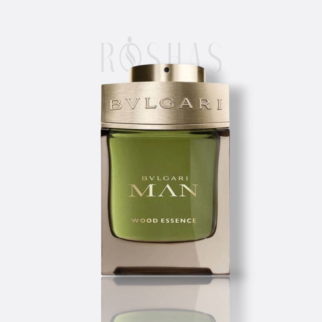 BVLGARI Man Wood Essence Eau de Parfum fragrance bottle - a woody and sophisticated men's perfume.
