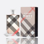 Burberry Brit For Her Eau de Parfum bottle – elegant women’s fragrance with fruity, sweet, and warm notes