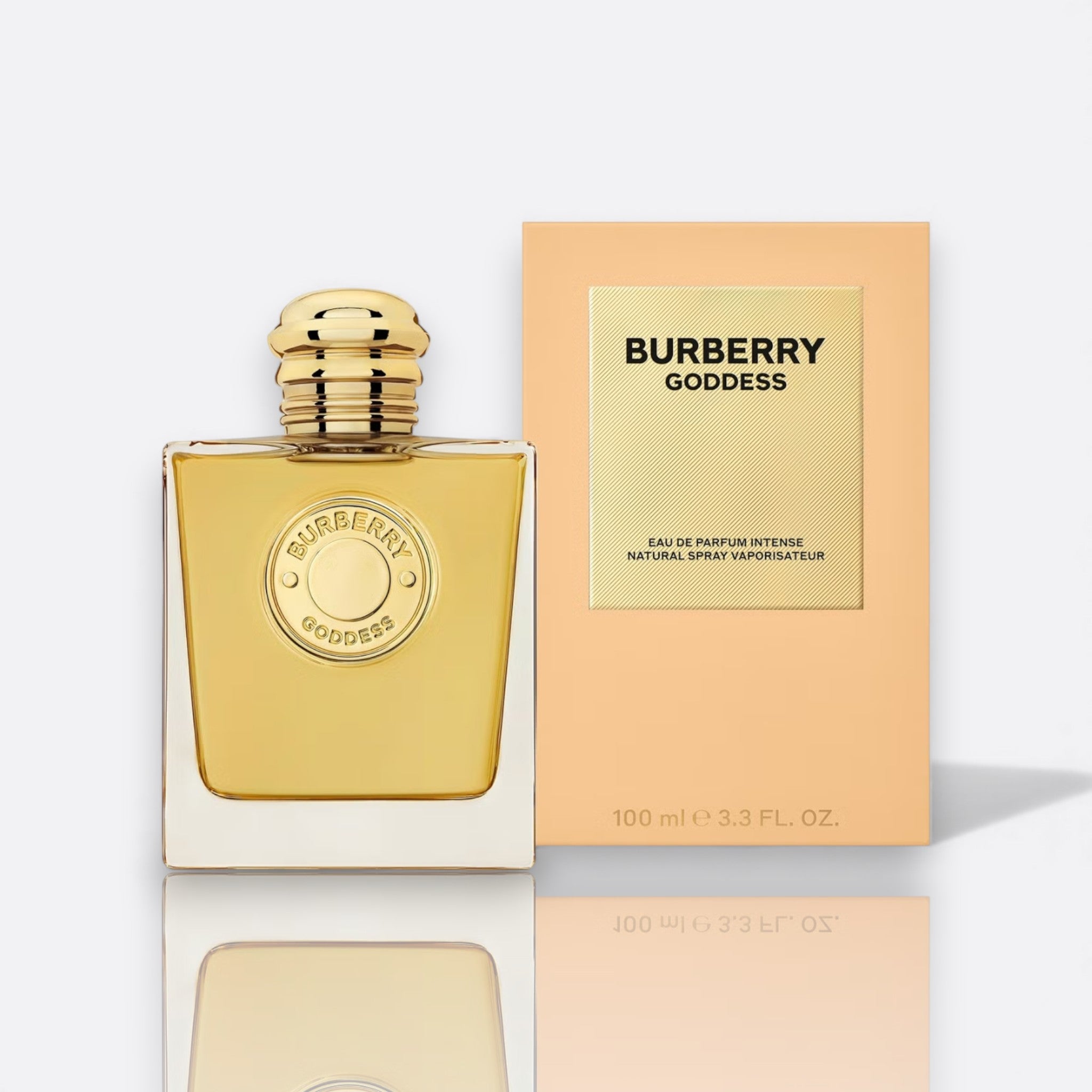 Burberry Goddess Eau de Parfum Intense bottle – warm, sweet fragrance with vanilla, lavender, and cacao for women