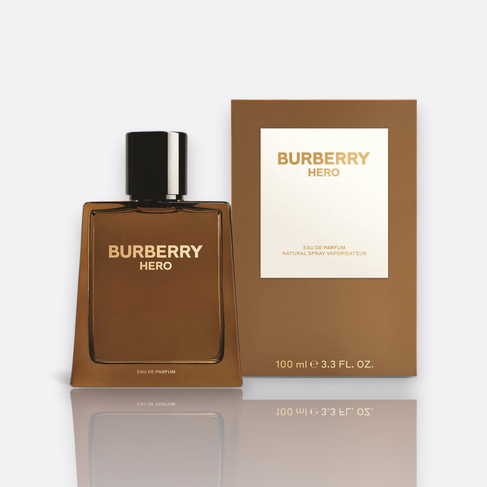 Burberry Hero Eau de Parfum bottle – bold men’s fragrance with woody and spicy notes
