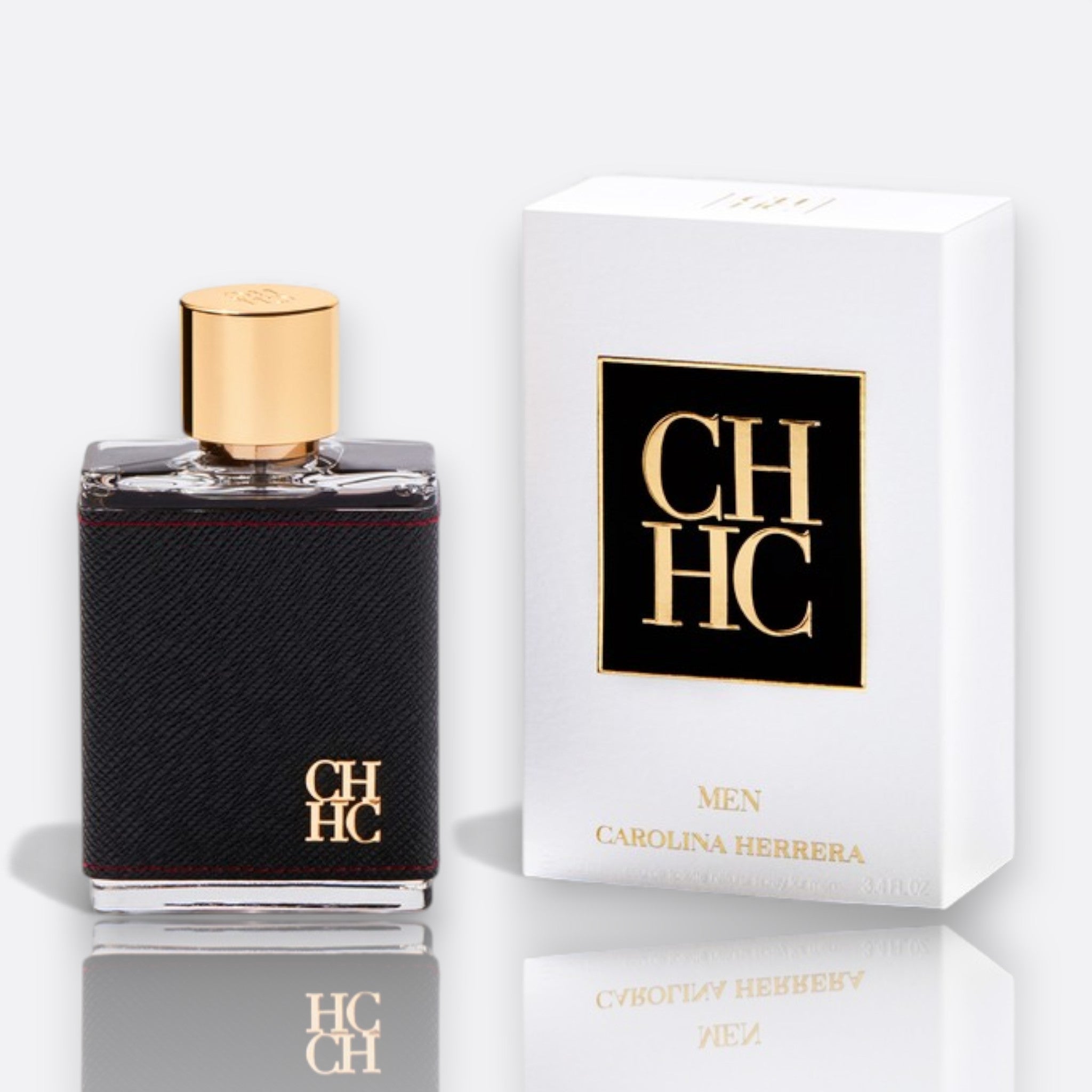 CH Men Eau de Toilette bottle – elegant men’s fragrance with fresh, leather, and woody notes