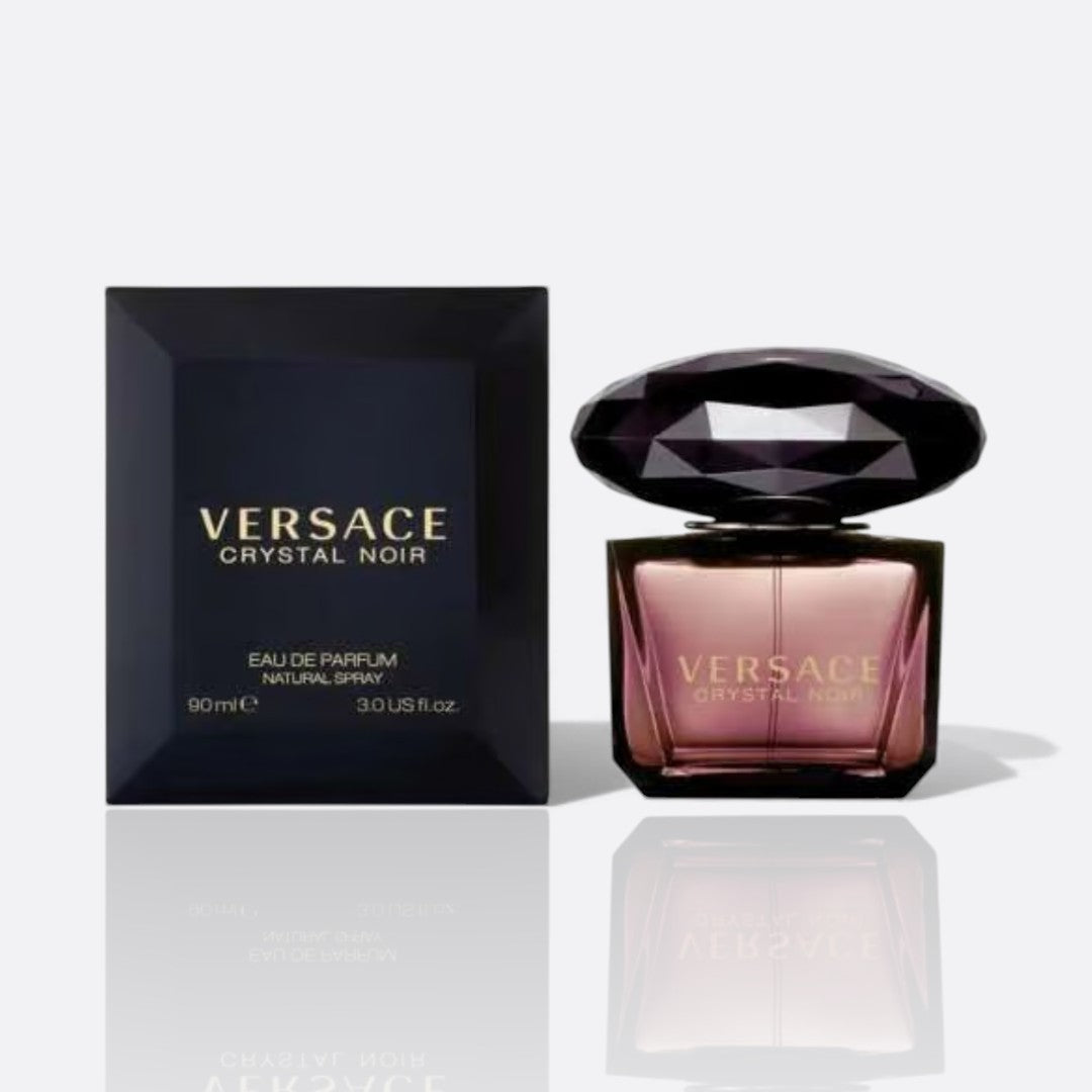 Crystal Noir Eau de Parfum bottle – intense women’s fragrance with spicy, floral, and creamy notes