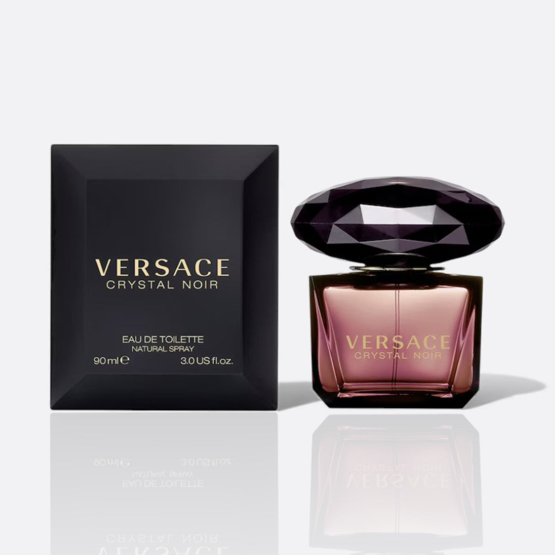 Crystal Noir Eau de Toilette bottle – seductive women’s fragrance with spicy, floral, and musky notes