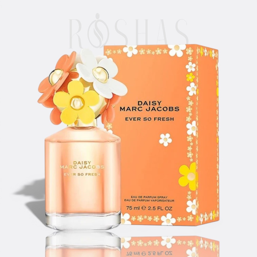 Daisy Ever So Fresh by Marc Jacobs fragrance bottle - a vibrant and floral women's perfume.
