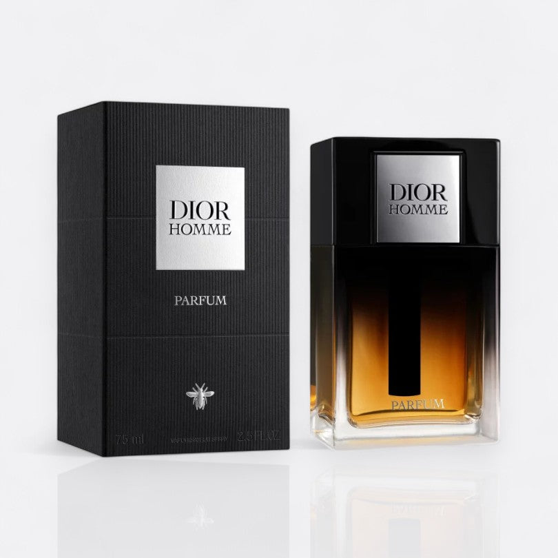 Dior Homme Parfum 2025 for men – iris, leather, and amber luxury fragrance