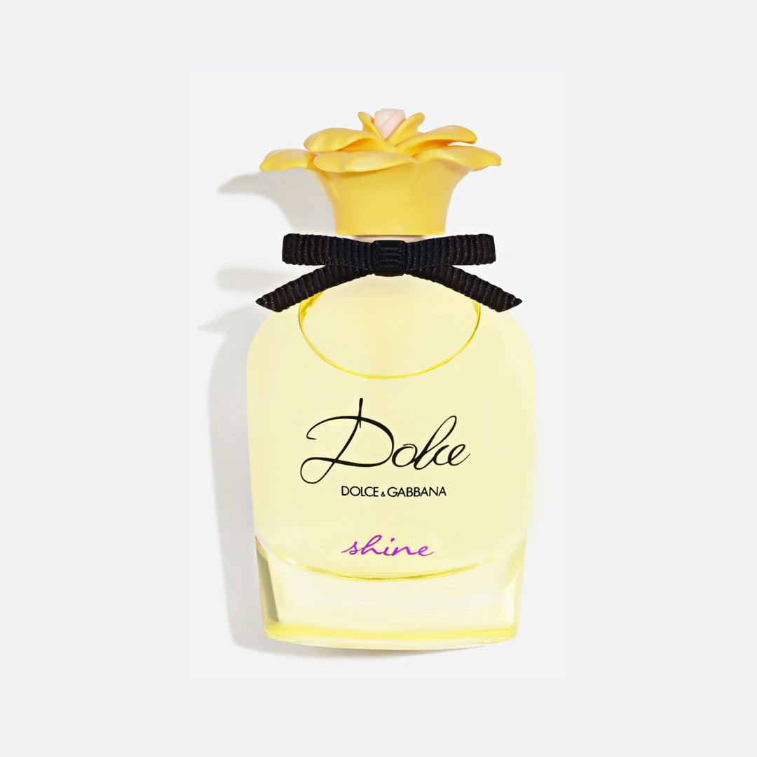 Dolce Shine Eau de Parfum for women – mango jasmine fruity floral radiant feminine fragrance bottle