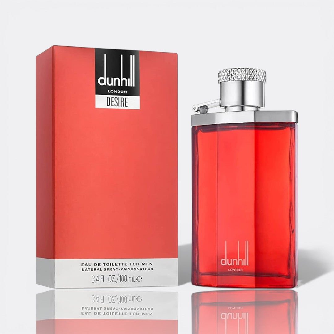 Dunhill Desire Red fragrance bottle - a bold and captivating men's perfume.
