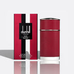 Dunhill Icon Racing Red fragrance bottle - a bold and dynamic men's perfume.
