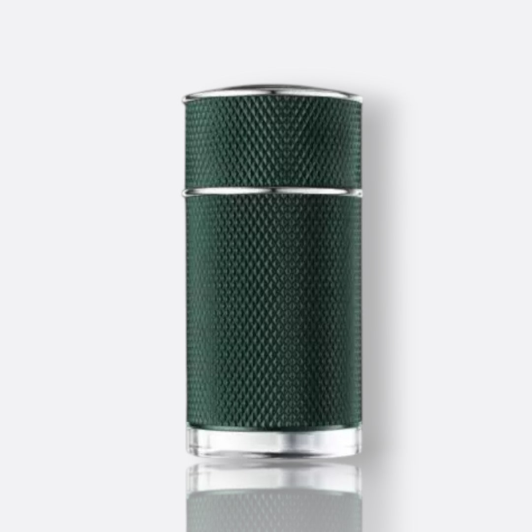 Dunhill Icon Racing Green fragrance bottle - a fresh and vibrant men's perfume.
