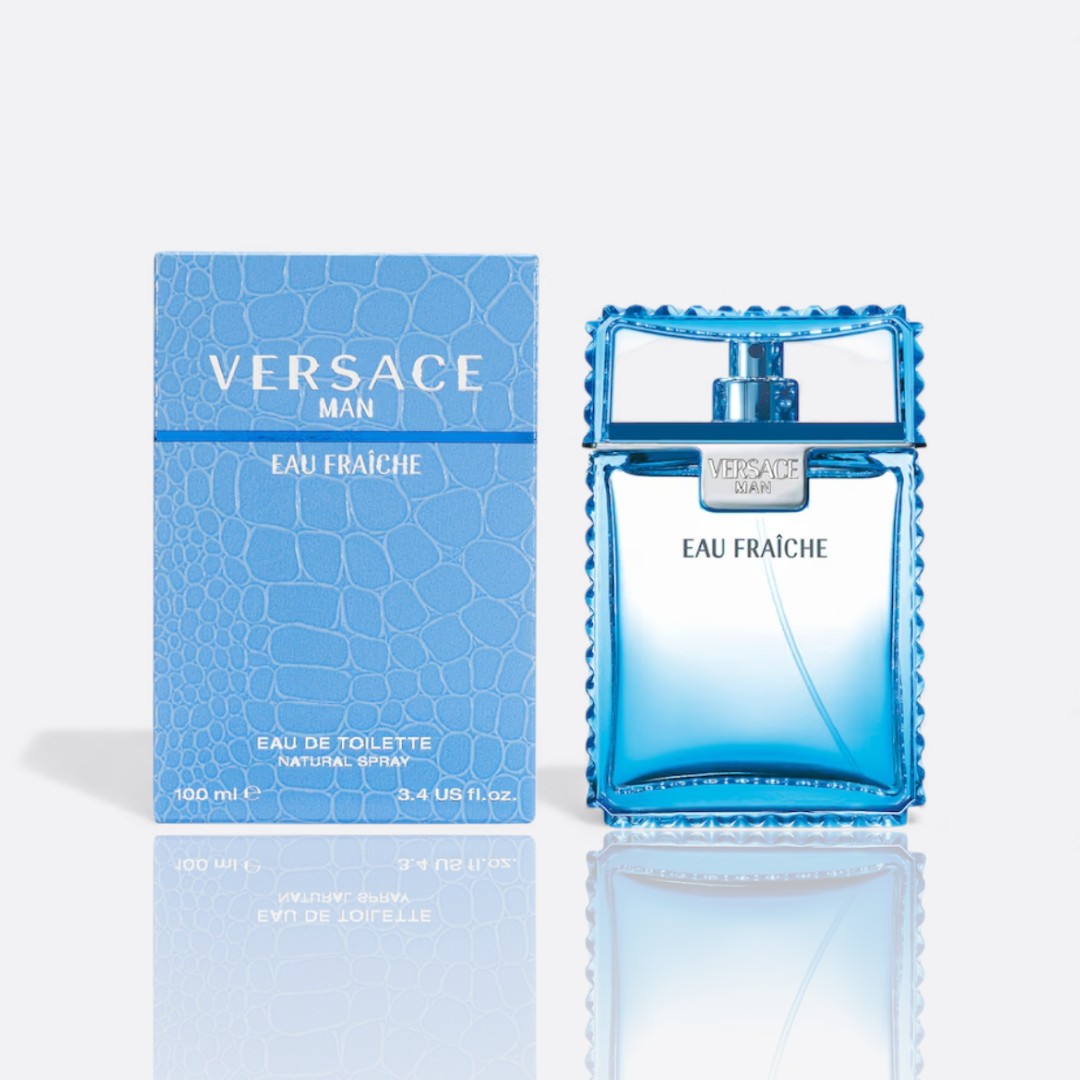 Eau Fraîche EDT bottle – crisp men’s fragrance with citrus, fresh spice, and woody notes