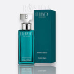 Calvin Klein Eternity Aromatic Essence for women teal glass fragrance bottle