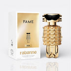 Bottle of Fame Intense by Paco Rabanne – floral amber women’s perfume with bold fruit and spice notes
