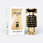 Bottle of Fame Parfum by Paco Rabanne – floral amber women’s perfume with fruit and spice notes
