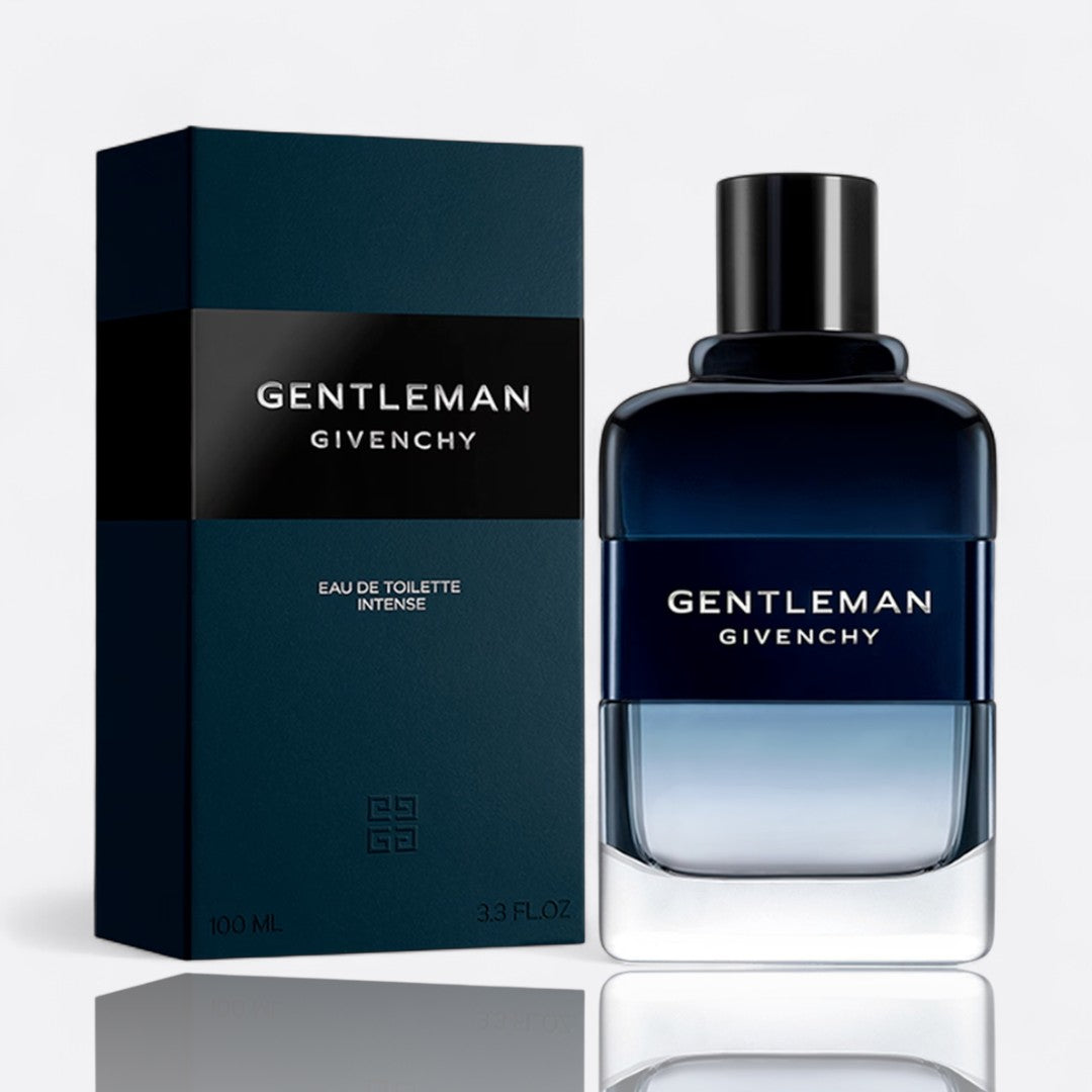 Gentleman Givenchy Intense for men – iris basil cedarwood fresh refined masculine fragrance bottle
