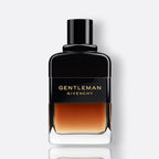 Gentleman Givenchy Réserve Privée Eau de Parfum for men – iris chestnut whisky warm woody masculine fragrance bottle