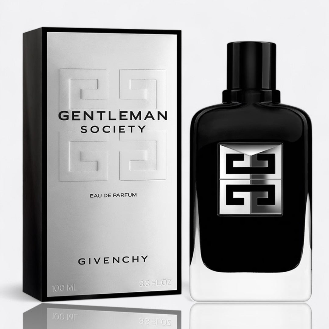Gentleman Society Eau de Parfum for men – sage narcissus vetiver modern sophisticated masculine fragrance bottle