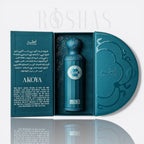Bottle of Gissah Akoya – elegant woody floral perfume with citrus and warm woody notes