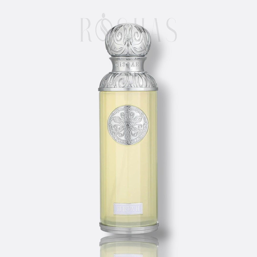 Bottle of Gissah Hudson II – modern woody aromatic perfume with citrus and spicy notes