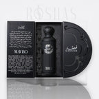 Bottle of Gissah Mavro – intense woody oriental perfume with smoky and warm notes