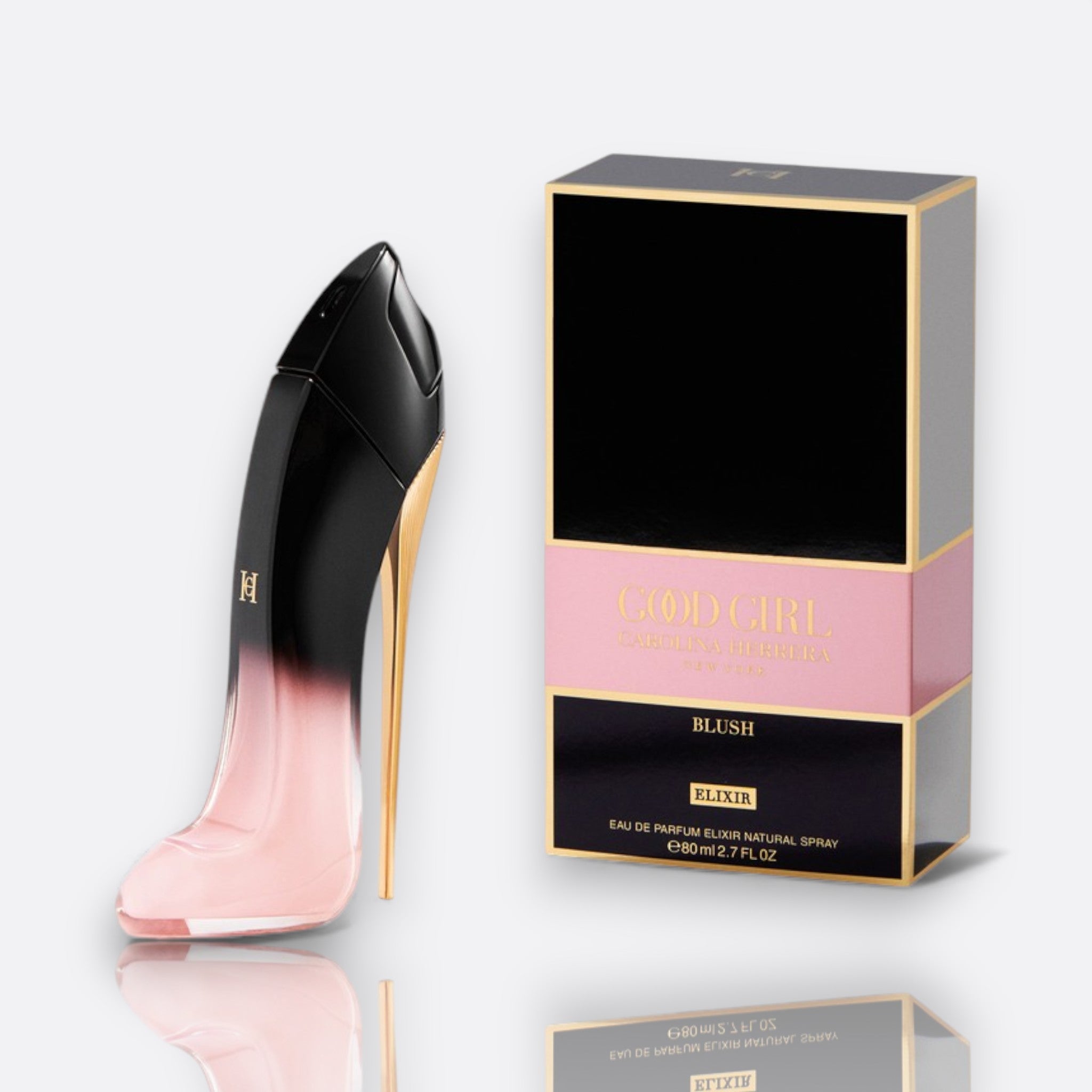 Good Girl Blush Elixir Eau de Parfum bottle – luxurious women’s fragrance with floral, sweet, and woody notes
