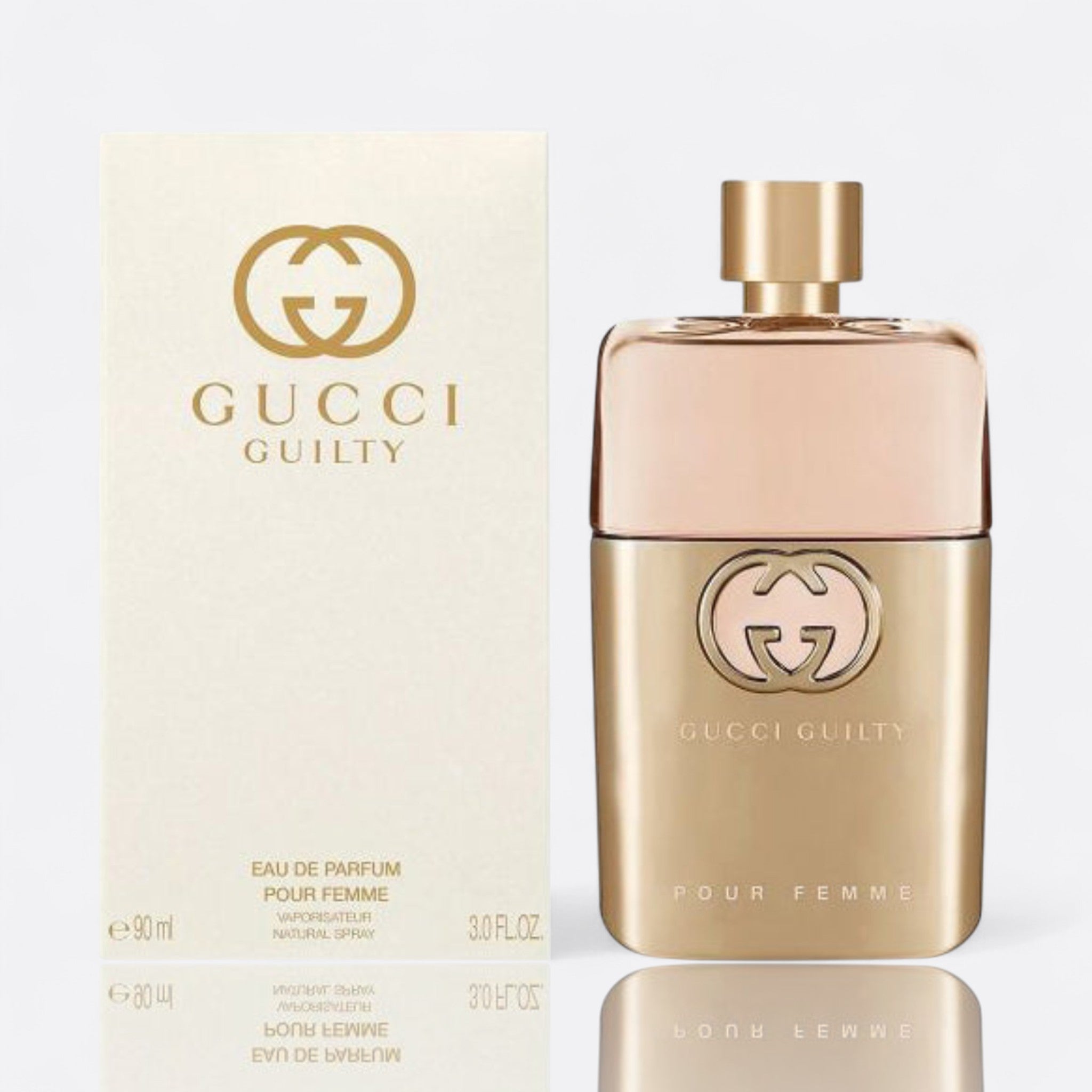 Gucci Guilty Pour Femme Eau de Parfum for women – mandora pink pepper lilac patchouli amber sensual modern fragrance bottle 90 ml