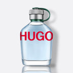 HUGO Man Eau de Toilette fragrance bottle - a fresh and energizing men's perfume.
