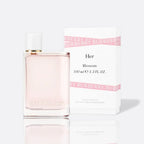 Her Blossom Eau de Toilette bottle – soft floral women’s fragrance with fruity and woody undertones