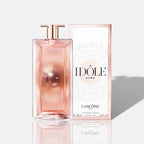 Bottle of Idôle Aura by Lancôme – floral women’s perfume with rose, jasmine, and vanilla notes
