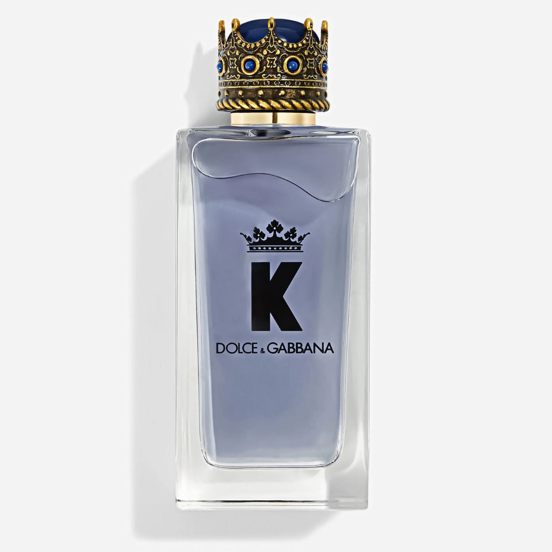 K by Dolce & Gabbana Eau de Toilette for men – citrus juniper cedarwood fresh charismatic masculine fragrance bottle