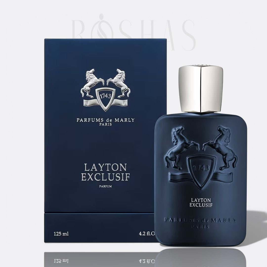 Layton Exclusif by Parfums de Marly fragrance bottle - a luxurious and oriental men's perfume.
