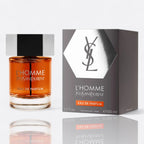 Yves Saint Laurent L’Homme Eau de Parfum for men – bitter orange oakwood vetiver warm woody masculine fragrance bottle