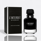 Givenchy L’Interdit Intense Eau de Parfum for women – tuberose orange blossom black sesame vanilla dark woods intense feminine fragrance bottle