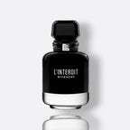 Givenchy L’Interdit Intense Eau de Parfum for women – tuberose orange blossom black sesame vanilla dark woods intense feminine fragrance bottle