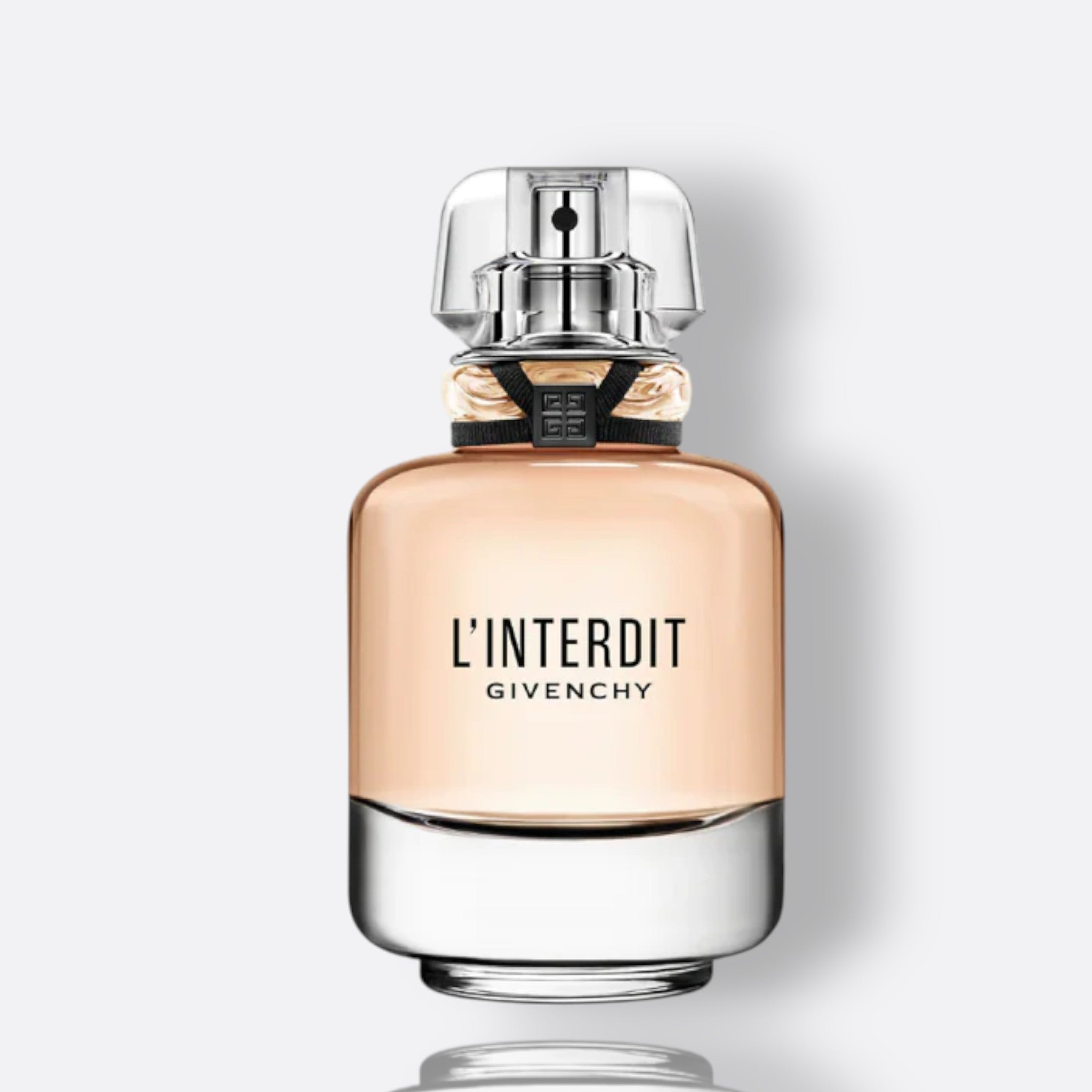 Givenchy L’Interdit Eau de Parfum for women – jasmine tuberose orange blossom dark woods elegant feminine fragrance bottle