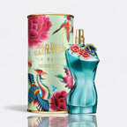 La Belle Paradise Garden Eau de Parfum for women – green notes coconut vanilla tropical feminine fragrance bottle
