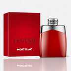 Montblanc Legend Red Eau de Parfum for men – blood orange cardamom cedar mahogany bold modern fragrance bottle