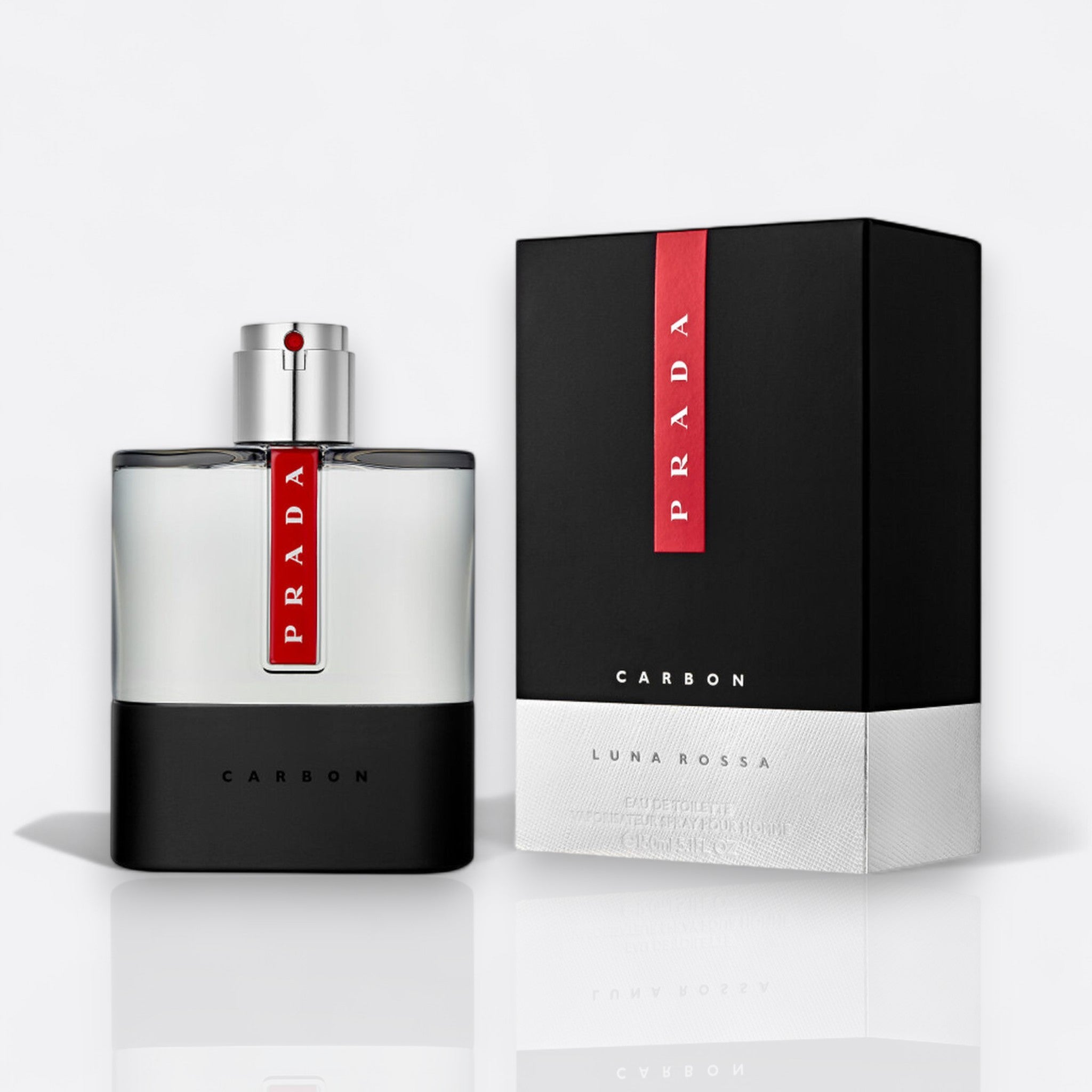 Prada Luna Rossa Carbon Eau de Toilette for men – bergamot pepper lavender ambroxan patchouli