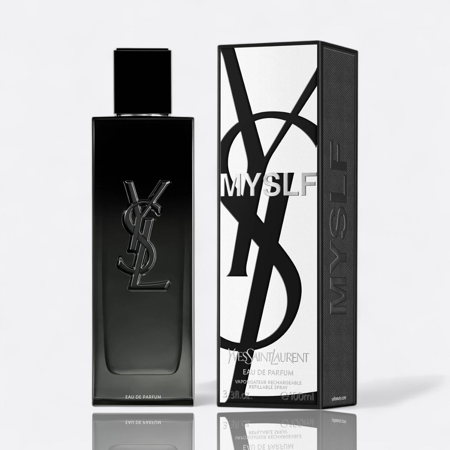 Yves Saint Laurent MYSLF Eau de Parfum for men – bergamot orange blossom patchouli fresh modern masculine fragrance bottle