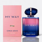 Giorgio Armani My Way Parfum Eau de Parfum for women – orange blossom tuberose iris vanilla elegant luxurious fragrance bottle 90 ml