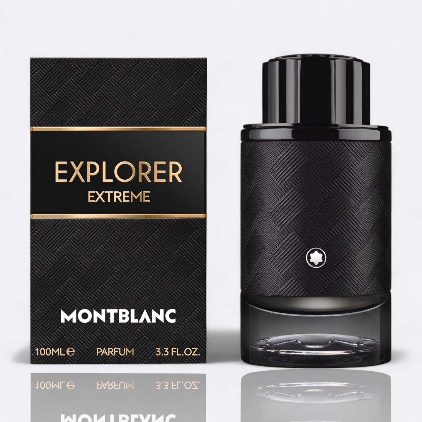 Montblanc Explorer Extreme Parfum for men – bergamot patchouli amber woody leather bold fragrance bottle