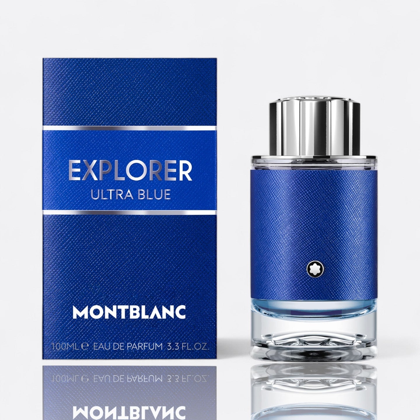 Montblanc Explorer Ultra Blue Eau de Parfum for men – bergamot sea notes ambergris marine woody fresh adventurous fragrance bottle